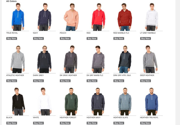 Custom Listing for Sweatshirts